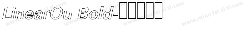 LinearOu Bold字体转换